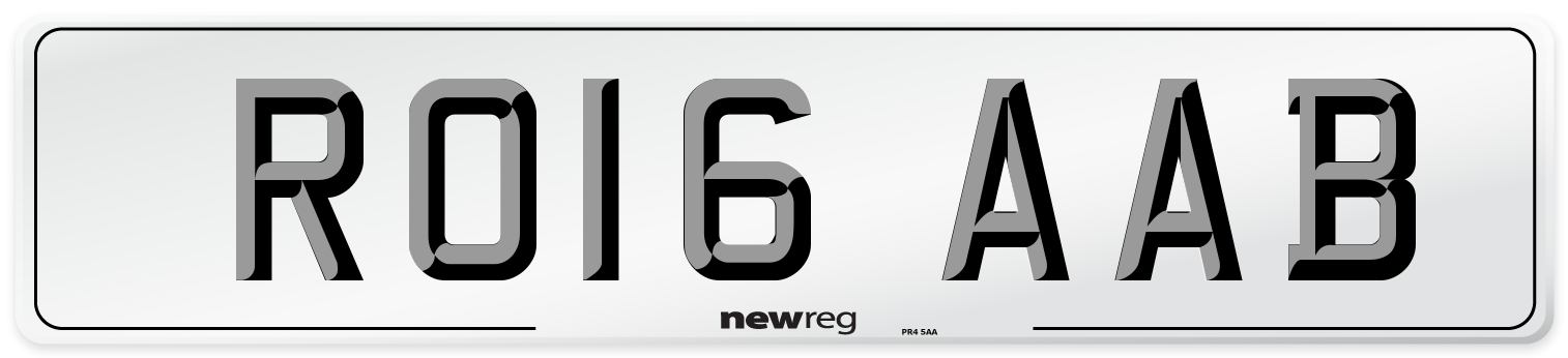 RO16 AAB Number Plate from New Reg